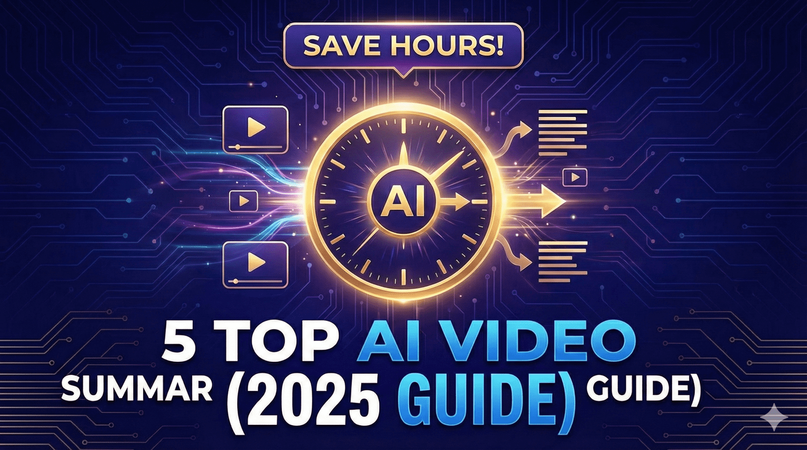 5 Top AI Video Summarizers to Save Students and Professionals Hours of Watching (2025 Guide)